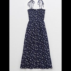 Aerie - Long Blue Dress White Stars - Size XS